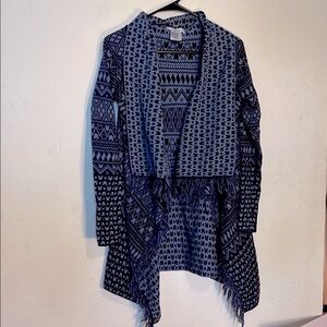 Disney Parks Blue Shawl Neck Cardigan